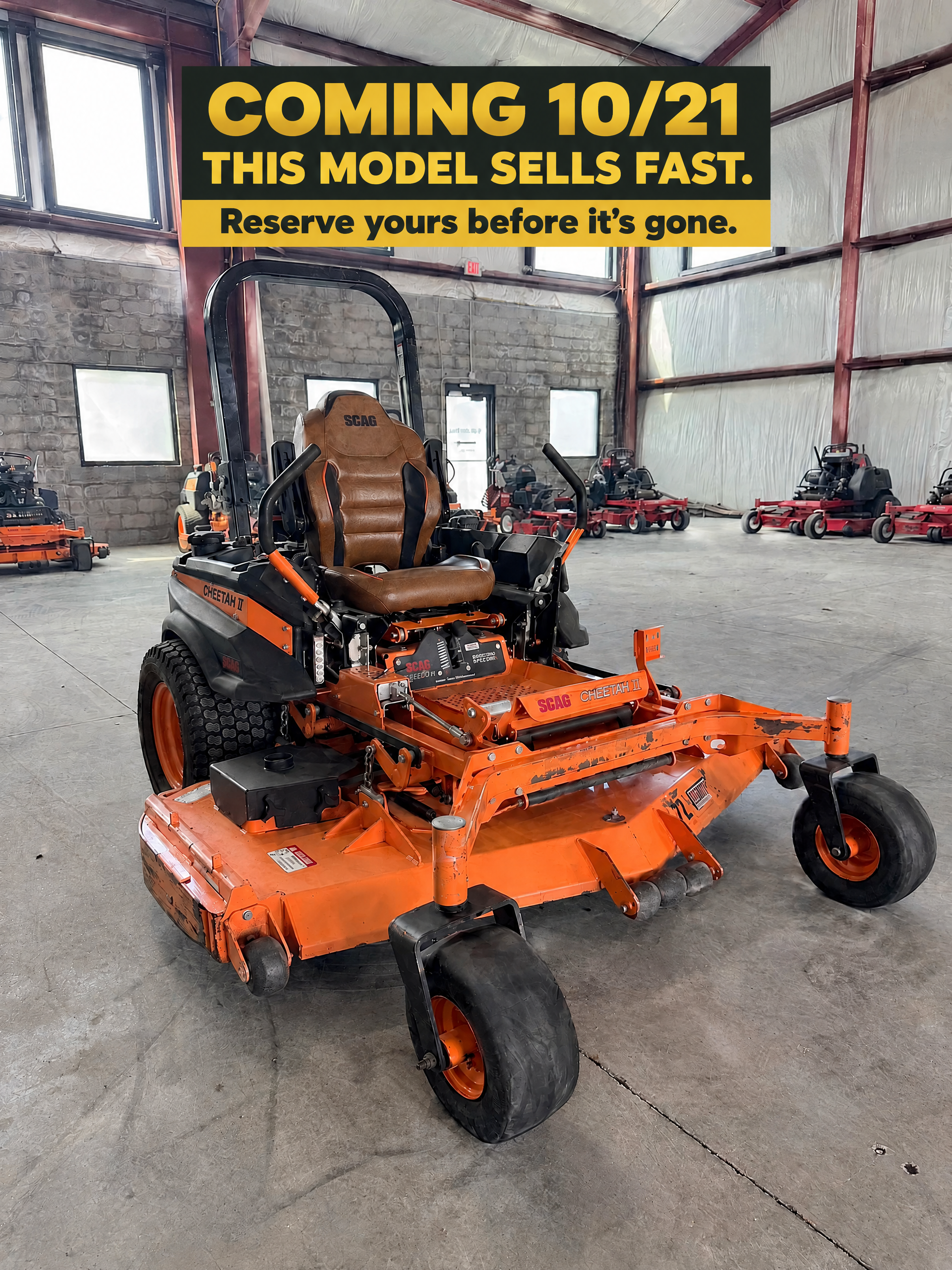 2023 Scag Cheetah II 72” Zero Turn Lawn Mower